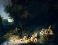 Diana bañándose con las historias de Acteón y Calisto Rembrandt